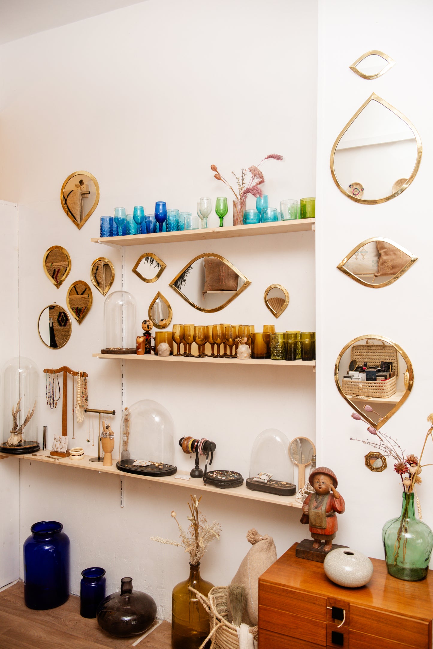Miroir laiton œil Sami - M