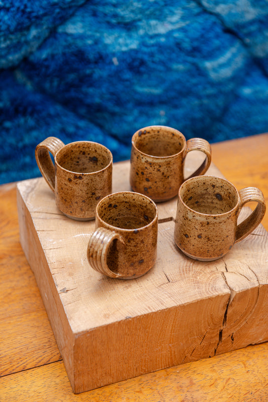 Tasse à café grès pyrité