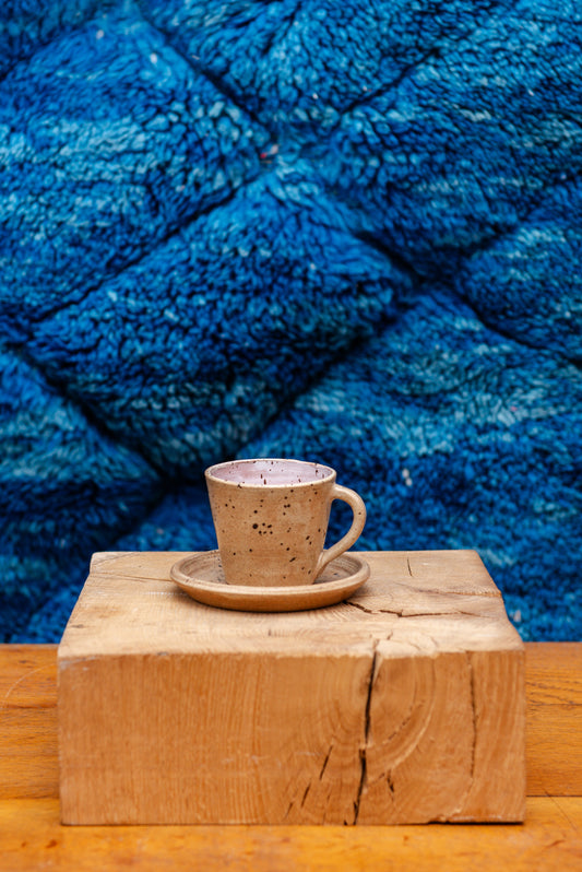 Tasses et sous-tasses en grès